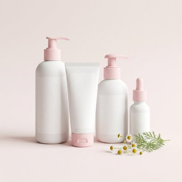 Saulėta Organic kūdikių kosmetikos rinkinys „Ramunėlė“, 4 vnt.